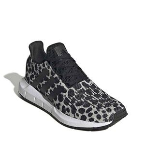 Adidas Women's Swift Run 1.0 Sneaker SIZE 9 NEW white and black leopard NEW